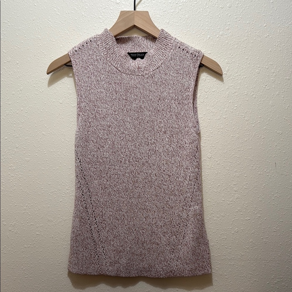 WHBM Women's Sleeveless Knit Top - Pink, Size S